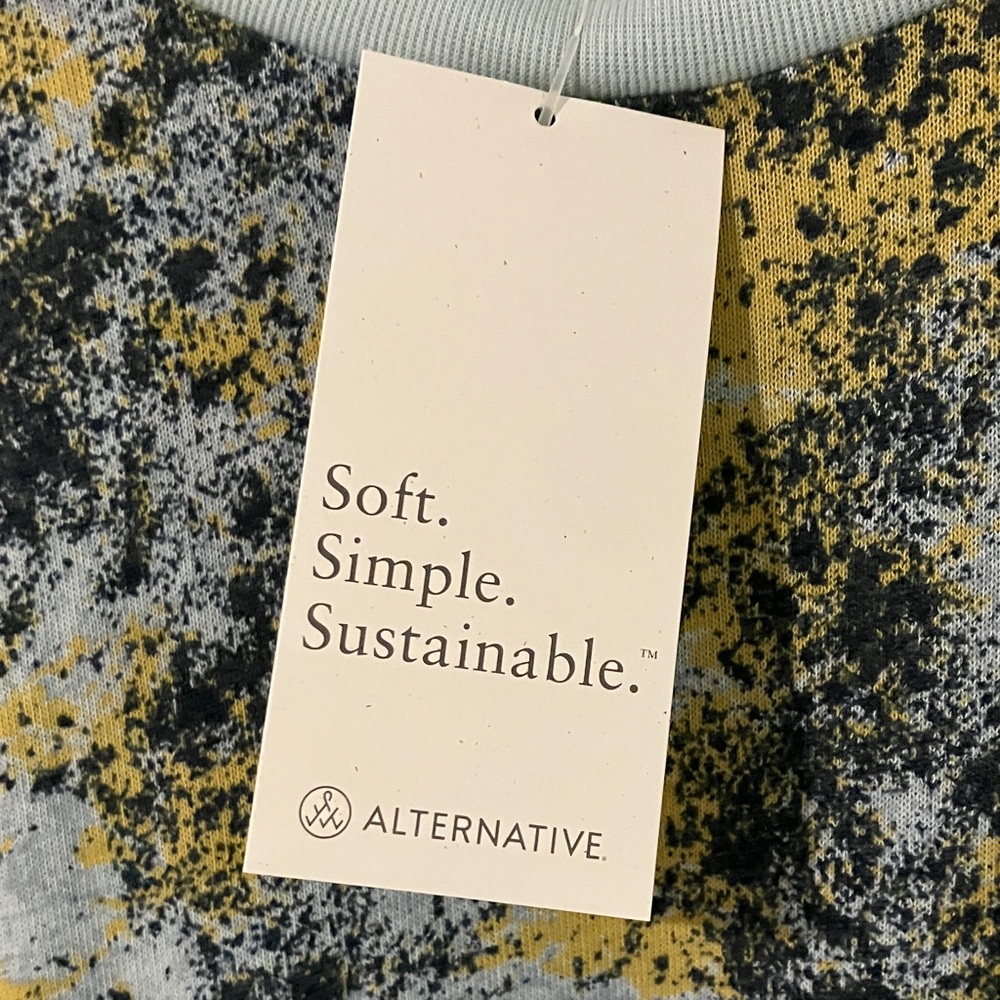 Alternative Blue and Yellow Long Sleeve Top - Picture 4 of 7